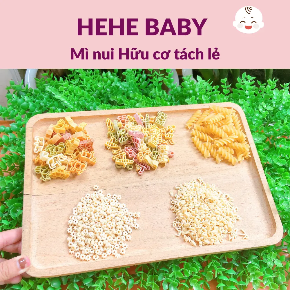 Mì nui hữu cơ tách lẻ gói 50-100g Food