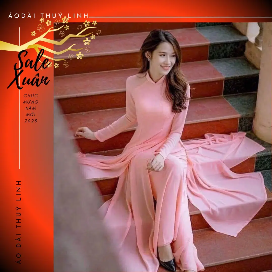 Mẫu áo dài trơn 4 tà đủ màu - xưởng may Thúy Linh