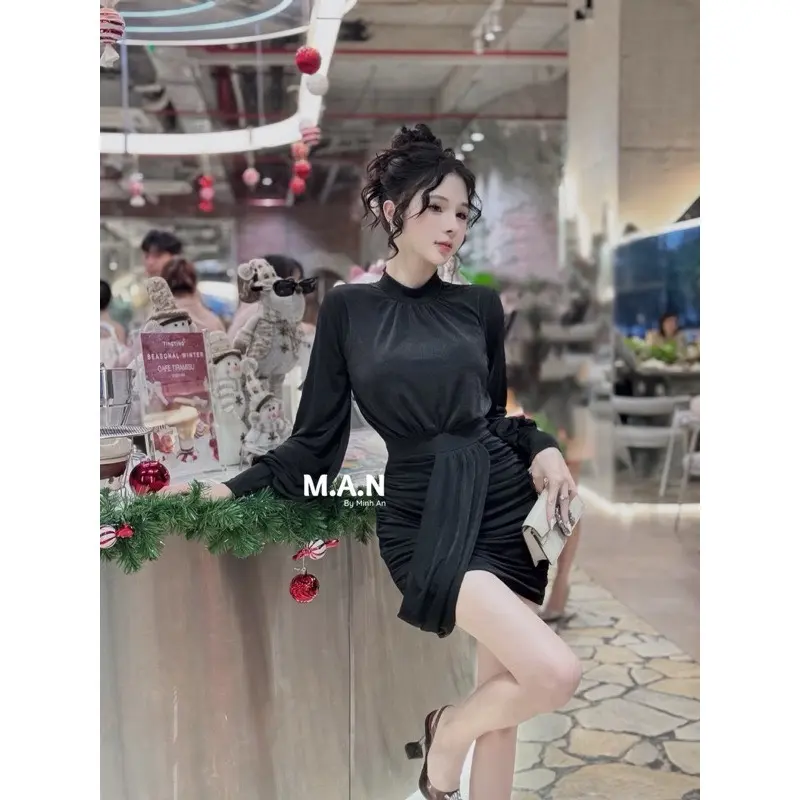Đầm TK nhúng tay dài(SN173) 3