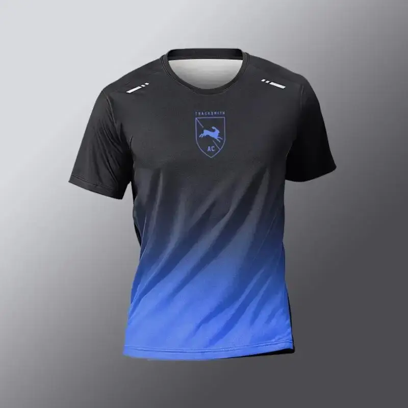 Men's Fitness Casual Athletic Jersey Simple Gradient Short Sleeve Breathable Quick Dry Top Fashion Outdoor T-shirt 2024 Running Sweatshirt