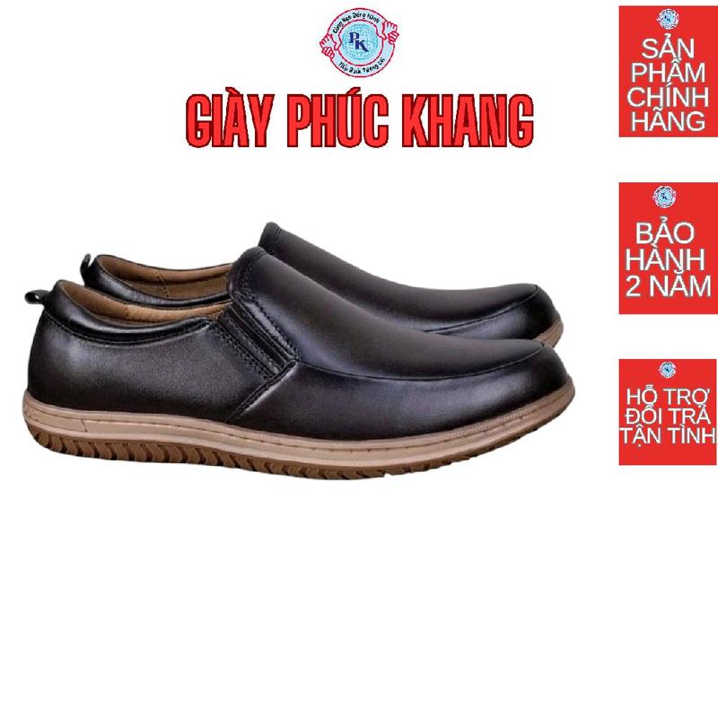 Giày lười nam da bò thật NAPPA cao cấp, mã 7911 màu NÂU ĐEN,đế cao su khâu chỉ bền bỉ,chính hãng Giày Nam Loafer