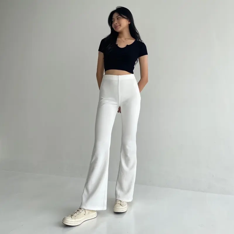 Dimiso - Flare Pants - Highwaist Flare Pants - Highwaist Kulot Cutbray Scuba 3