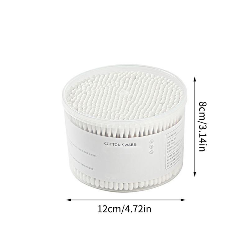 Product Introduction of 500PCS Disposable Cotton Swab Box With Double End Round Head For Makeup And Makeup Removal Daily Cleaning Pet Care Multi-purpose 19