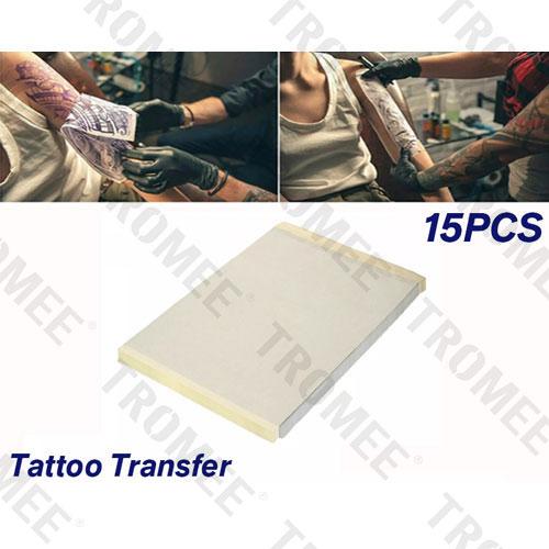 Giấy chuyển hình xăm, Tromee, 15 CÁI, Giấy khuôn cho bộ gel chuyển hình xăm, Kiềm khuôn chuyên nghiệp, Gel giải pháp da hình xăm, Phụ kiện đồ dùng hình xăm, ws014 8