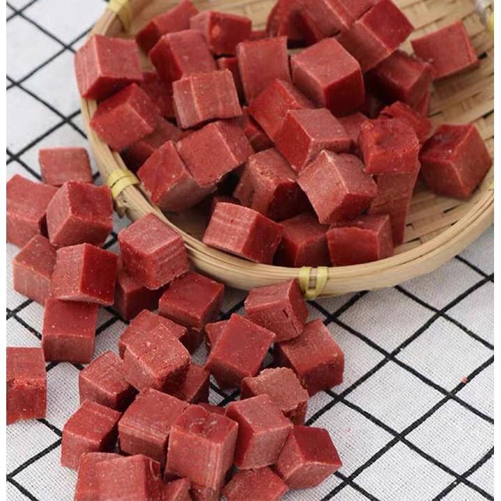 Product Introduction of Ngaupet- Đồ ăn thưởng cho chó (nhiều loại), Snack cho thú cưng ăn nhẹ bánh đa hương vị thịt bò, gà, phô mai viên thịt ngộ nghĩnh hấp dẫn giúp nghiền răng sạch răng gói 100g 18