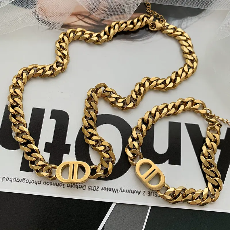 KALUNG GELANG RANTAI TEBAL D TITANIUM ANTI KARAT DAN ANTI LUNTUR