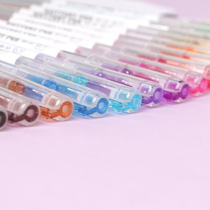 【COD】AIGD 24PCS/0.5mm/PULPEN GEL GLITTER LUCU IMUT pulpen  jumbo pensil  12b Transparan Pena Tinta tipe  x Stationery 3