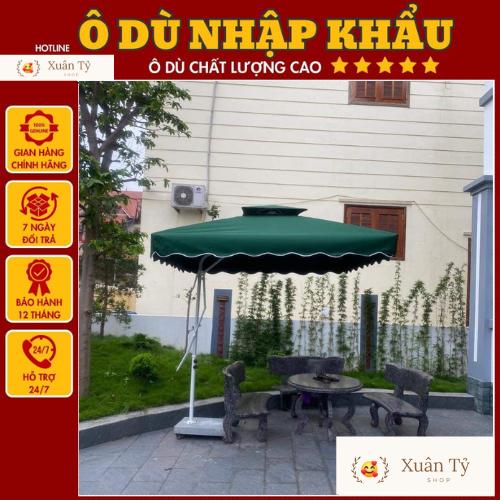 Ô dù lệch tâm vuông kích thướng 2m5x2m5. Hàng nhập khẩu chất lượng cao