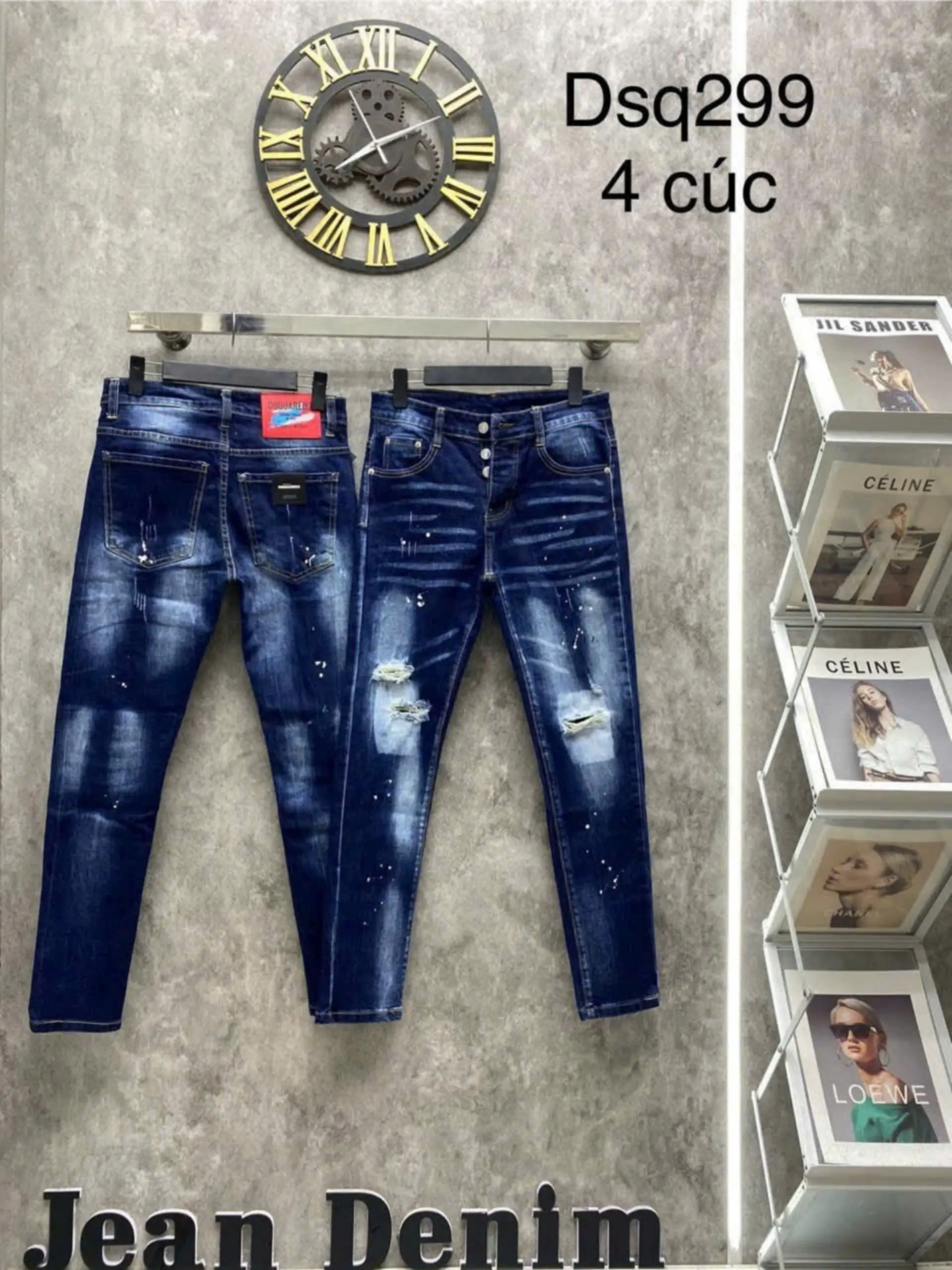Quần jean nam 4 CÚC cao cấp chất liệu jean bò co giãn nhẹ như hình chuẩn from dáng đủ size có nhiều mẫu mới dành cho nam ( HÌNH THẬT TỰ CHỤP)