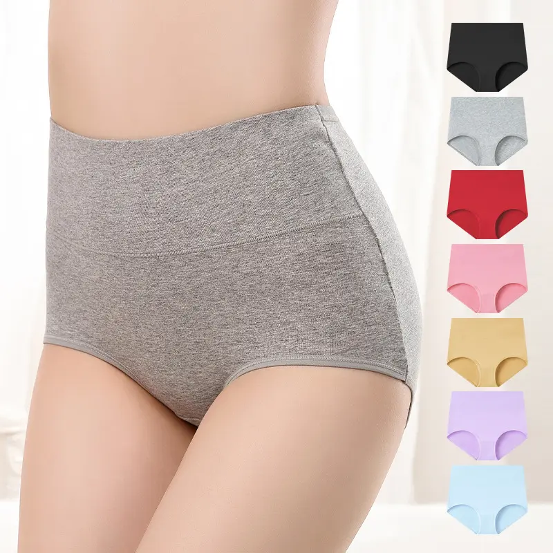 plus Size High Waist Underwear Cotton Women's Postpartum Belly Contracting Women's Underwear Cotton Hip Lifting High Waist Women's Underwear