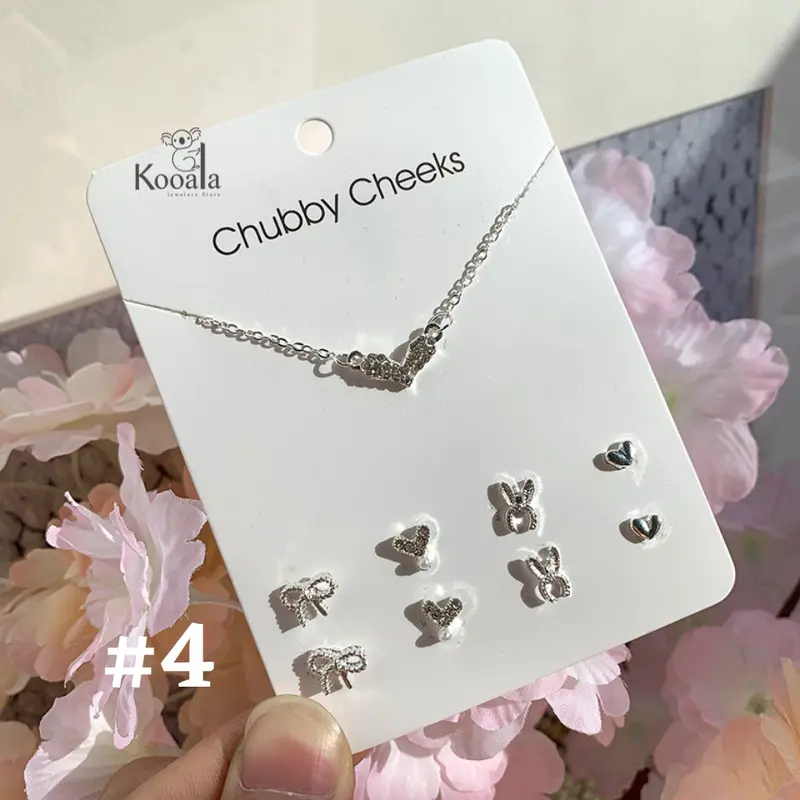 Kalung Anting Set Fashion Wanita Gaya Korea 6