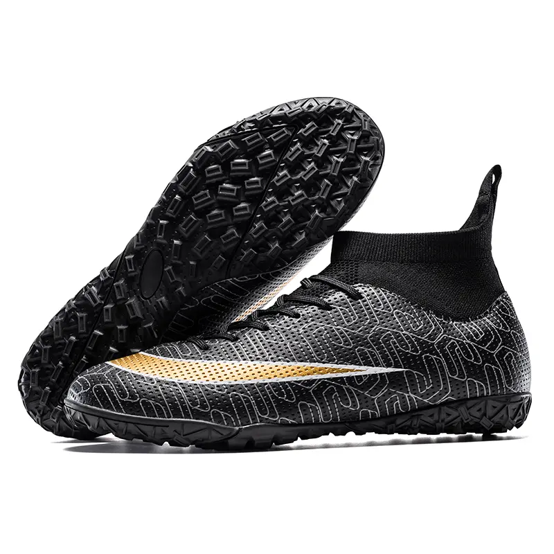 Fustal！30-46 Ready Unisex Plus Size Training Football Shoes Fashion All-terrain Football Shoes Wide Last Soccer Shoes
