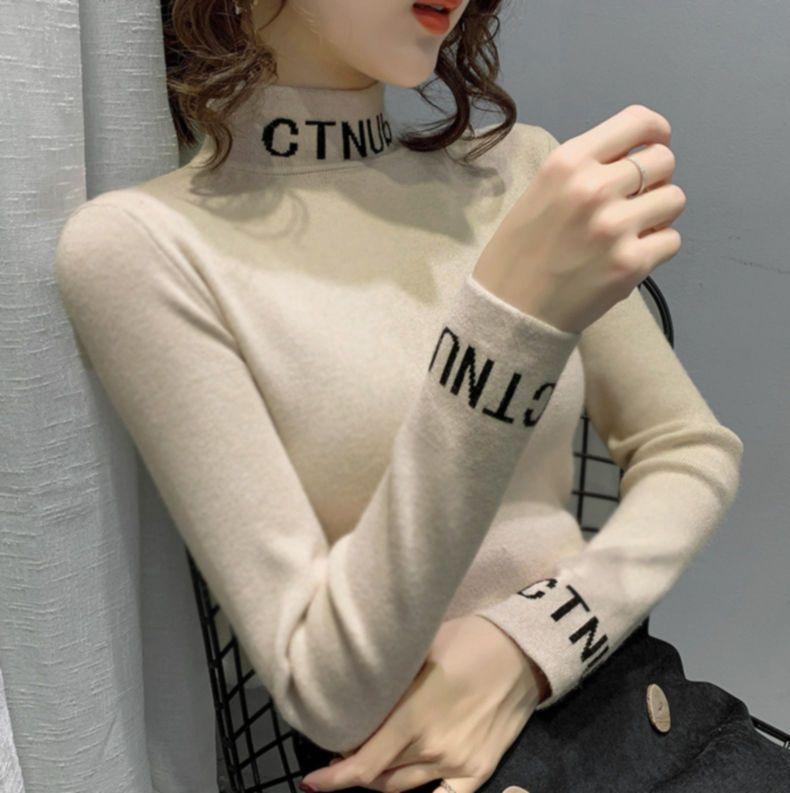 Product Introduction of Áo Lớp Nền Giữ Nhiệt Dralon, Nửa Cao Cổ, Dành Cho Nữ, Mùa Thu Và Mùa Đông, Lót Lông Cừu, Dày Dặn, Ngoại Cỡ, Thích Hợp Cho mm Béo (100,00kg), Áo Phông Đồ Lót, Năm 2025 22