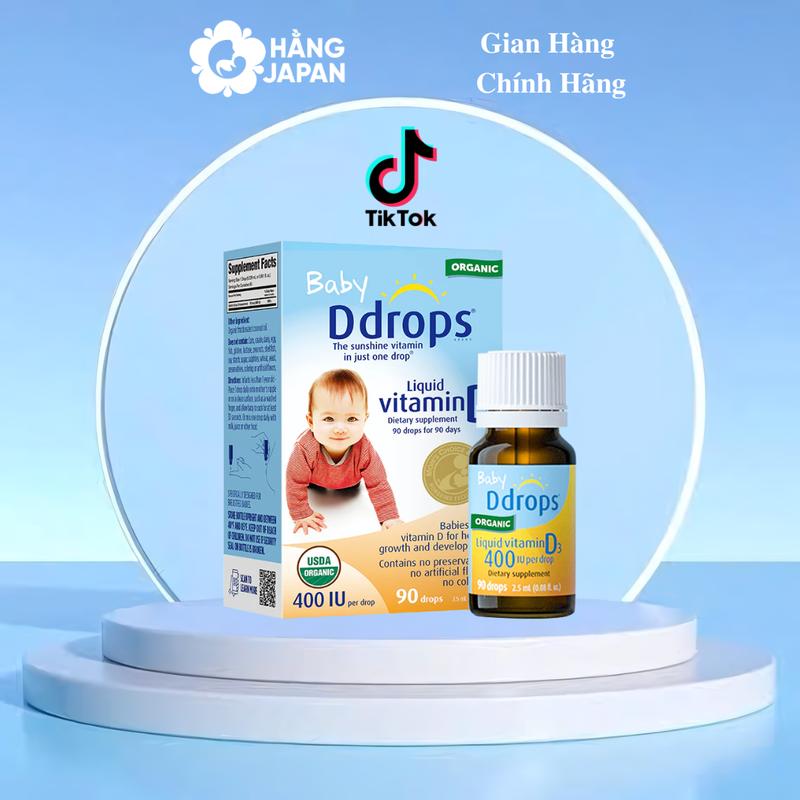 Lọ Vitamin Baby Ddrops D3 400 IU - Mỹ Cho Bé