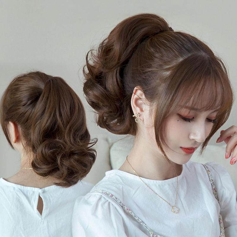 Product Introduction of Synthetic Straight Long Wig Hair Ponytail Grab Clip Pony Tail For Woman Fake Hairpiece For U3N5 58