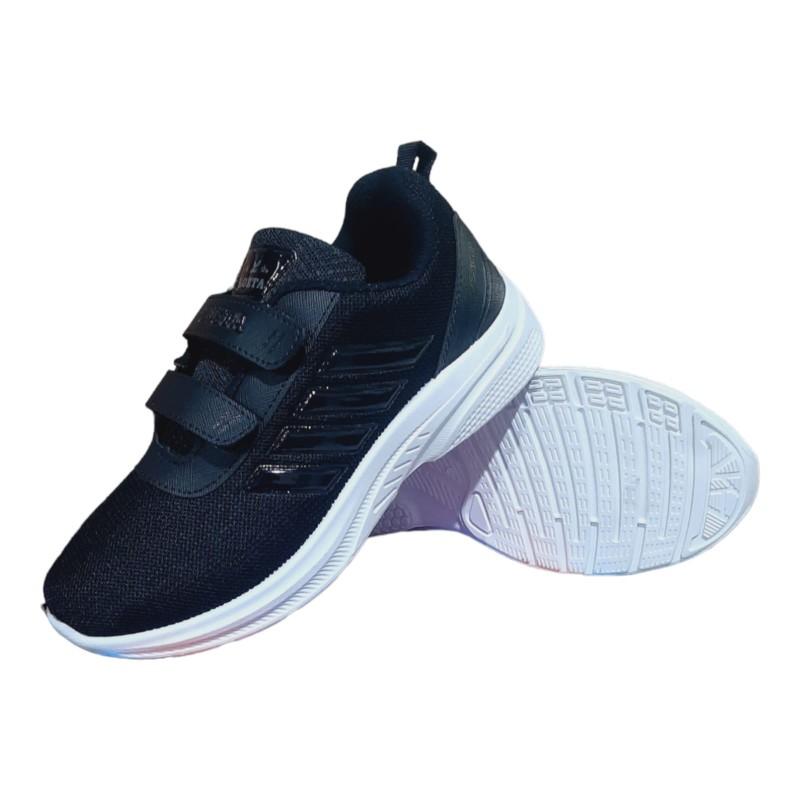 Product Introduction of Sepatu Sekolah LOZTA Anak Hitam 01 Series untuk Laki-Laki dan Perempuan SD Fashion Canvas Hak Rendah (1-3 cm) Trainers 4