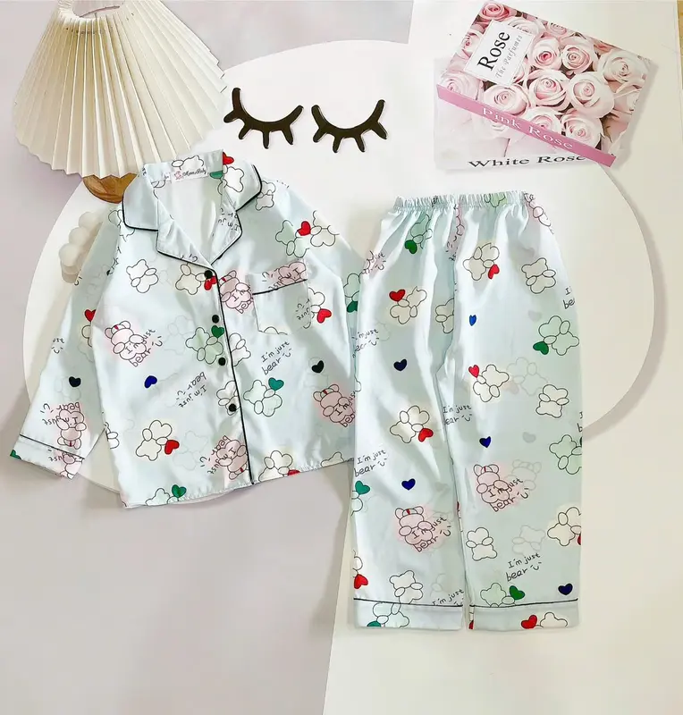 Đồ bộ cho bé với chất liệu Lụa mango, chất liệu vải mềm cho bé dễ dàng vui chơi 3