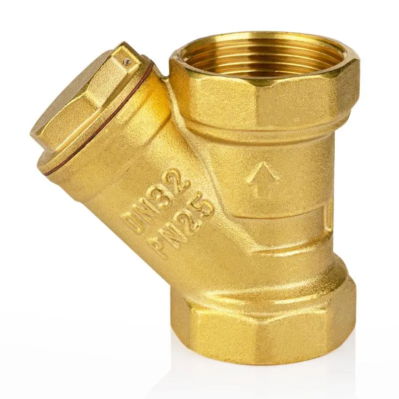 Thickened Booster Pump Central Air Conditioning Heating Pipe Filter Valve, Durable and Sturdy Y-shaped Filter Valve, Household Appliance Parts