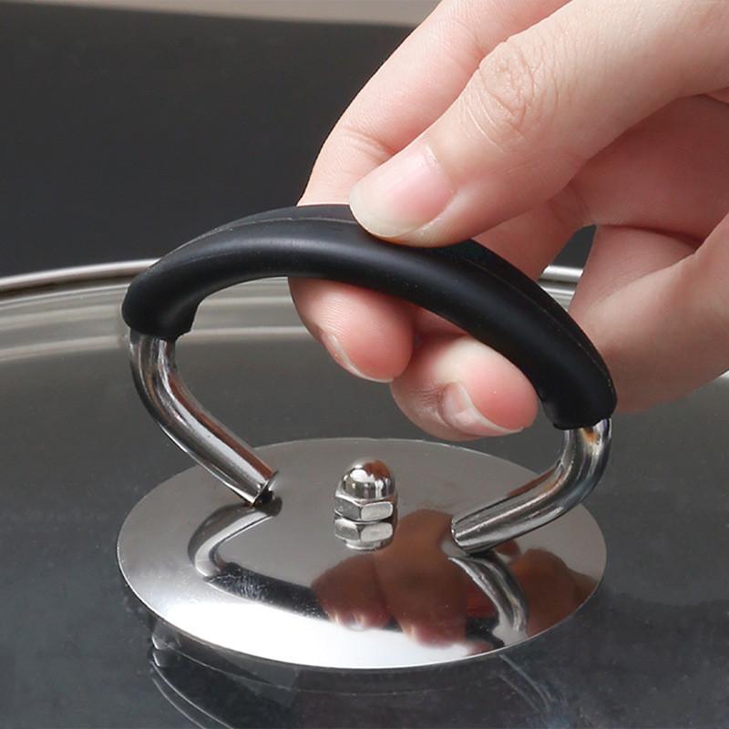 Tay Cầm Nắp Nồi Thay Thế Bằng Silicon Và Thép Không Gỉ Cho Vung Nồi Xoong Chảo