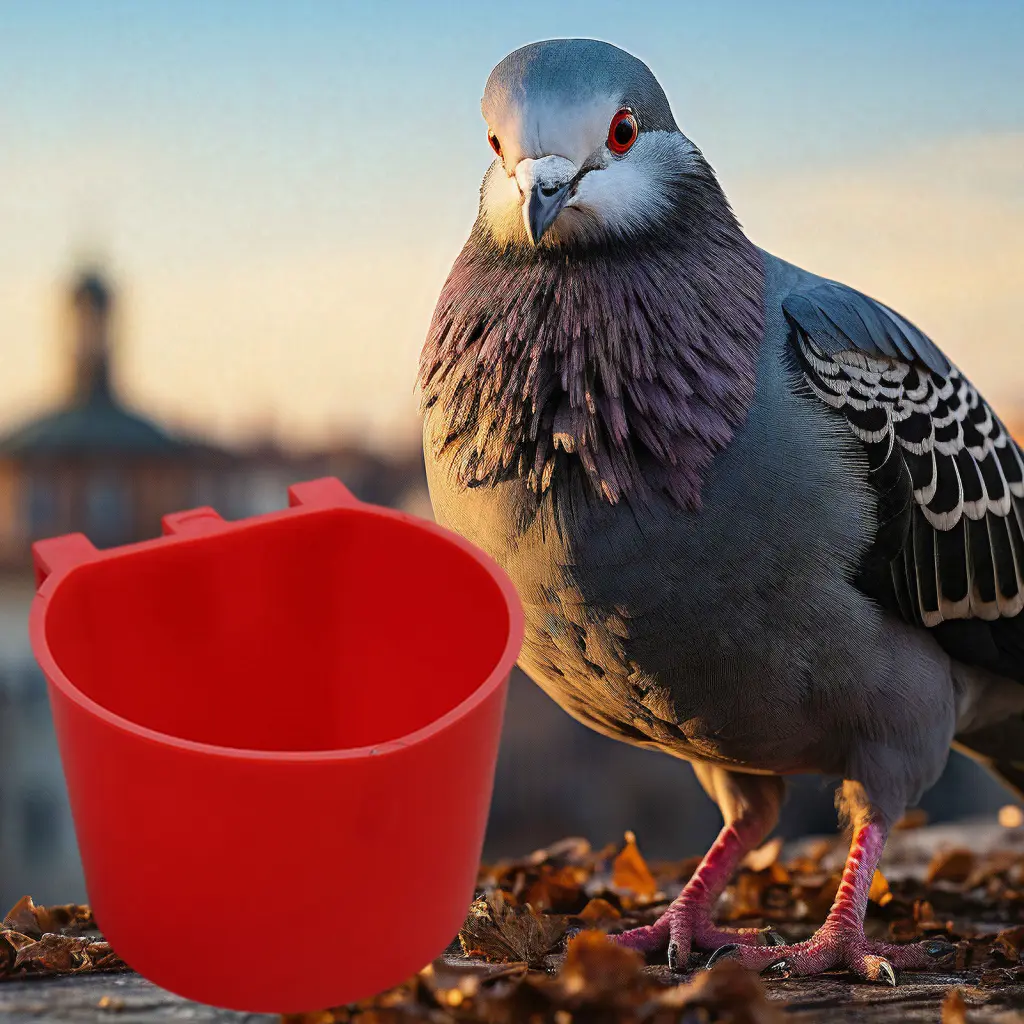 Wiutare- Hanging Bird Feeder Hanging Cage Cup 10pcs Plastic Hanging Bird Feeding Cups with Hooks for Chicken Pigeon Water Feeder Buyers' Choice