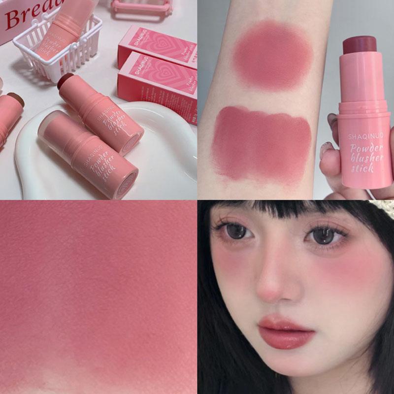 Product Introduction of Natural Cheek Blush Stick Moisturizing Blusher Balm Blush Waterproof Sticks Peach Nourish Contour Eyeshadow Rouge Blush Makeup 8