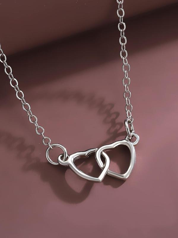 Simple Heart Decor Anklet for Women & Girls, Fashion Jewelry for Party, Daily Clothing Decor, Birthday Gift, Valentine's Day, Gift 2