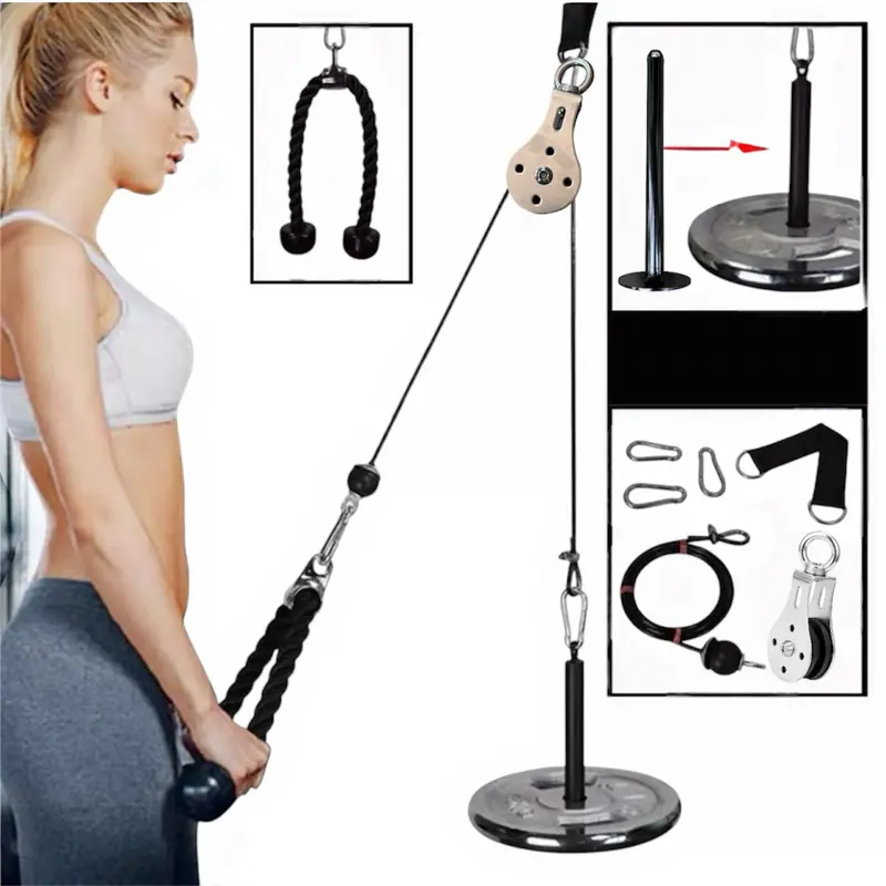 12 SET (RẺ VÔ ĐỊCH) Tập GYM Tại Nhà. Bộ Dây Cáp Ròng Rọc INOX Tập GYM Tại Nhà Tiện Lợi [TẬP FULL BODY] DA DẠNG BÀI TẬP 5