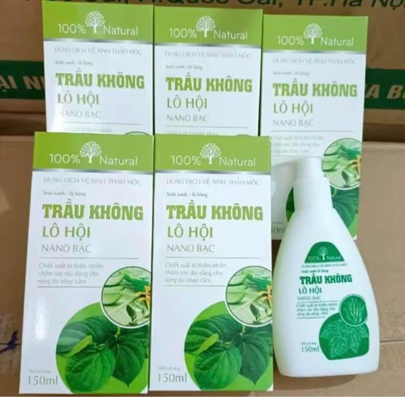 Product Introduction of ( ComBo 2  ) 1 chai trầu không lô hội, tặng 1 chai tía tô hoa bưởi nano bạc dung tich 150ml/chai - 0