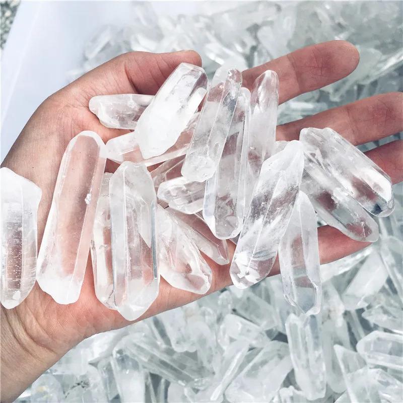 Product Introduction of Natural Polished Clear Quartz Crystal Points Column Reiki Healing Wand Energy Stone Raw Stone Mineral Stone Specimen Home DecoraDecorCostumeJewelry & Accessories 5