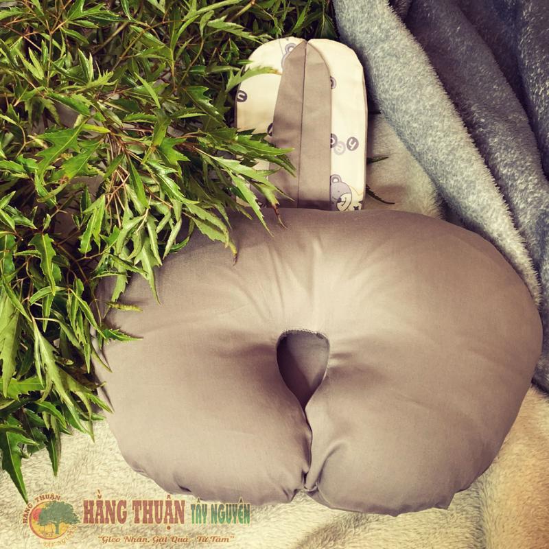 Gối Đinh Lăng Cho Bé Sơ Sinh, Bé Dưới 1 Tuổi - Có Lõm và Không Lõm Đầu (Chất liệu vải tencel)