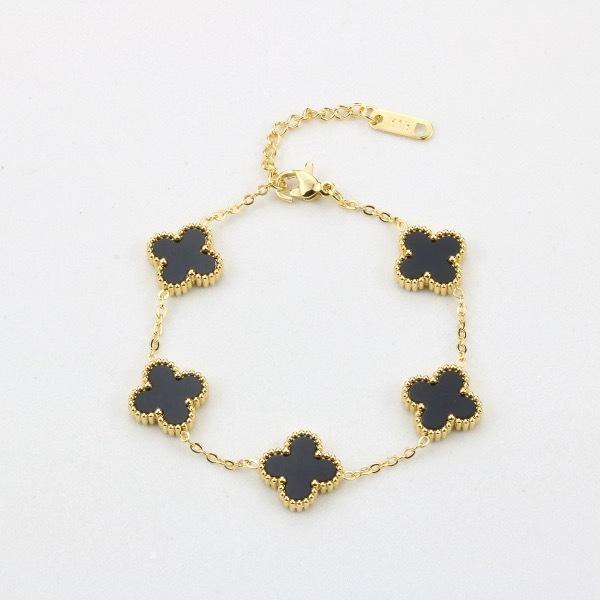 Bộ Vòng Tay Và Vòng Cổ Cỏ Bốn Lá, Phụ Kiện Cao Cấp, Giá Cả Phải Chăng, Trang Trí Thép Titan 18K, Dây Chuyền Áo Len, Món Quà Tốt Nhất Cho Bé Gái Và Bạn Gái 6