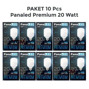 Lampu Led Panaled Premium 20 Watt Bohlam Bulb Cahaya Putih Per Pack Isi 10pcs Paket Grosir Capsule