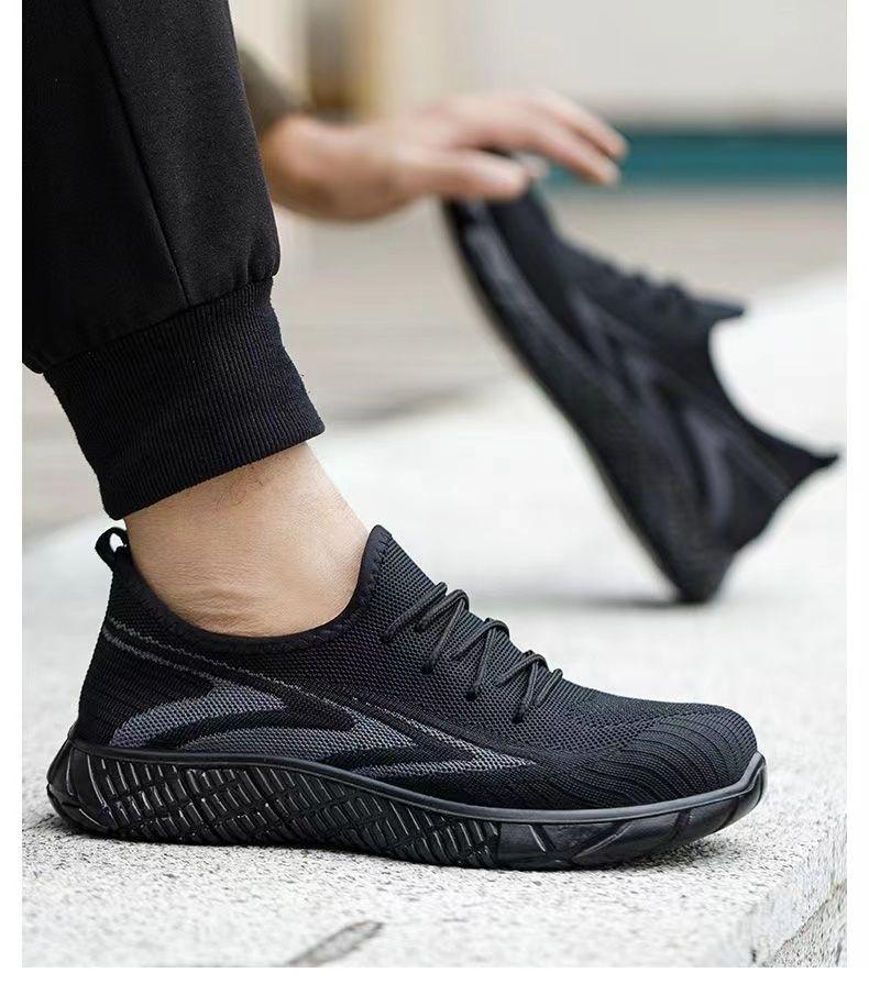 Product Introduction of Men's Safety Shoes Lightweight Soft Sole Summer Shoes Steel Toe Steel Plate Anti-Smash Anti-Puncture Construction Work 13