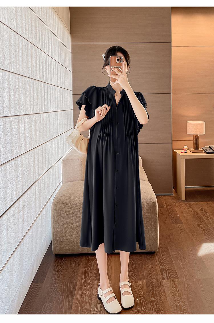 Product Introduction of E69990# Postpartum Embroidery Plus Size Womens Dresses Summer New Arrival Pregnancy Clothes Pregnant Mid-Long Breastfeeding Dress 23
