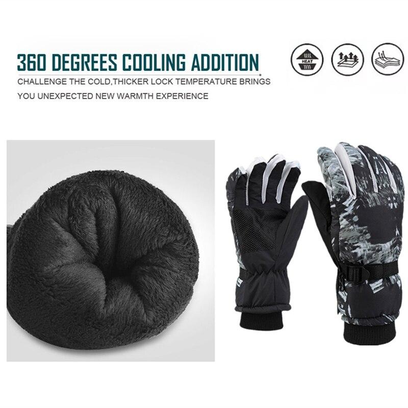 Product Introduction of Men Black Ski Gloves Ultralight PU Waterproof Winter Warm Gloves Snowboard Male Cycling Motorcycle Riding Snow Windproof Gloves 27