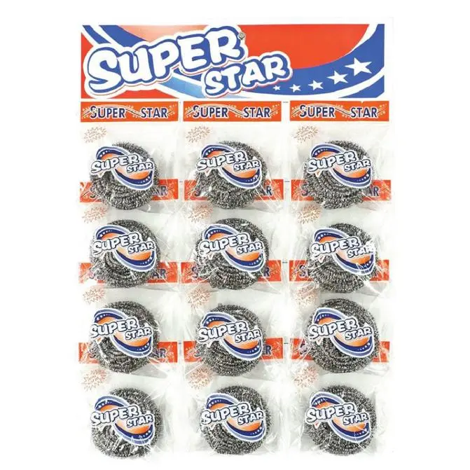 [12pc] SABUT STAINLESS CUCI PIRING / GOSOK PANCI BESI ANTI KARAT / KAWAT CUCI PIRING / STEEL WOOL - 50gr 2