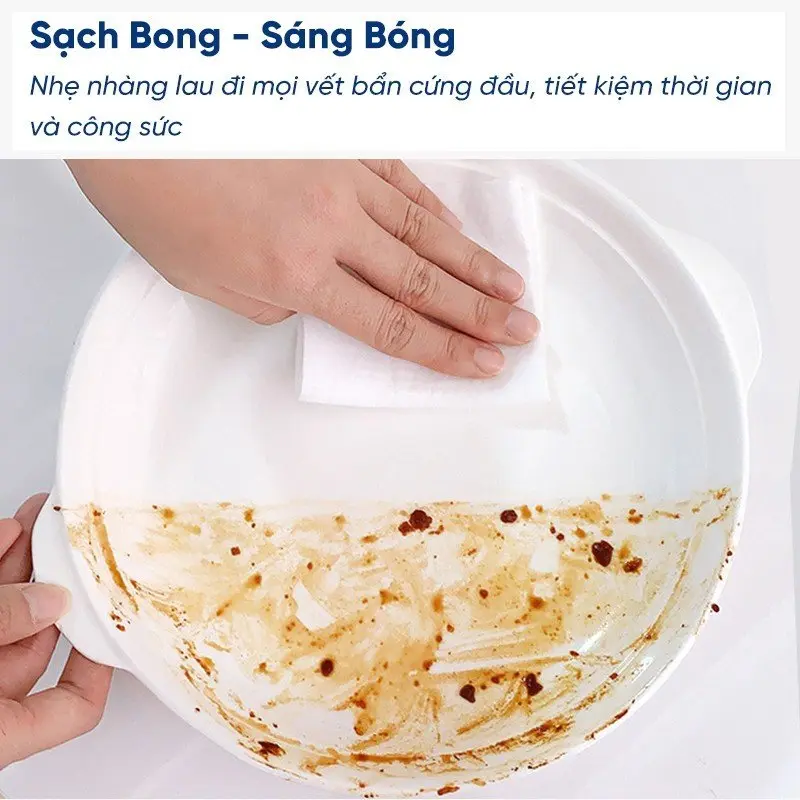 Khăn Ướt Lau Bếp Đa năng gói bé cân tất mọi vết bẩn , vết ố vàng , cặn canxi hay thiết bị điện tử kích thước 12x16 Cho Bé 3