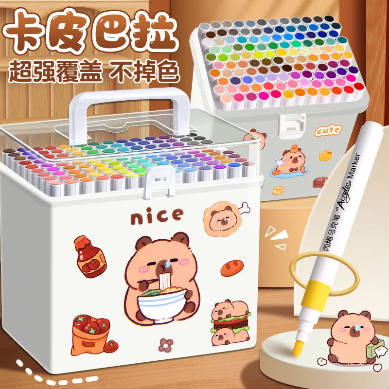 Bút Đánh Dấu Acrylic, Bút Màu Nước Đặc Biệt, Bút Đánh Dấu Acrylic, Cho Nghệ Thuật Của Trẻ Em Và Học Sinh, Opaque, Thích Hợp Cho Mẫu Giáo, Phát Hành Năm 2024, Bao Gồm Miếng Dán Capabala