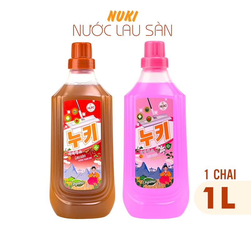 Product Introduction of Nước Lau Sàn Hàn Quốc NUKI 1000ml, Làm Sạch, Tẩy Vết Bẩn, Đuổi Côn Trùng, Hương Thơm Dịu Nhẹ 5