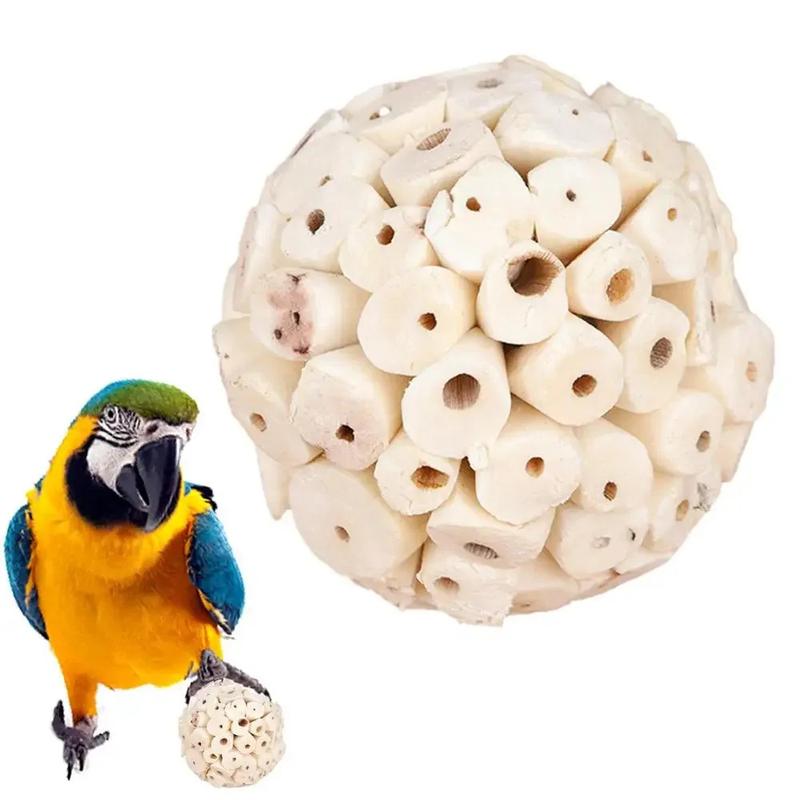 Product Introduction of Parrot Chewing Toy Ball Chew Shred Foraging Bird Cage Accessories for Parakeet Parrotlet Lovebird Budgies Conure Cockatiel 21