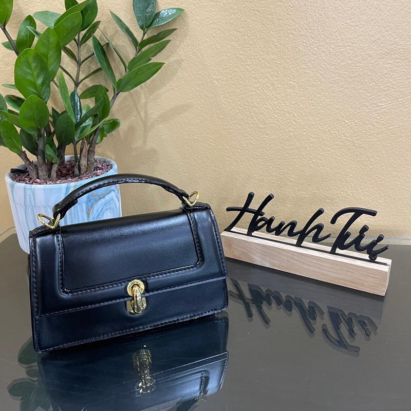 Túi xách nữ có quai khoá móc size 18cm chất liệu cao cấp - Bag Nữ Da Nhung 4