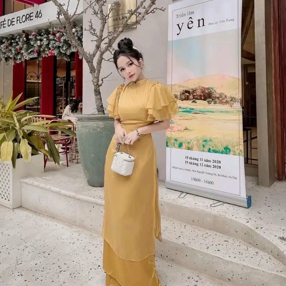 mã tay tiên vàng 4 tà 2 lớp