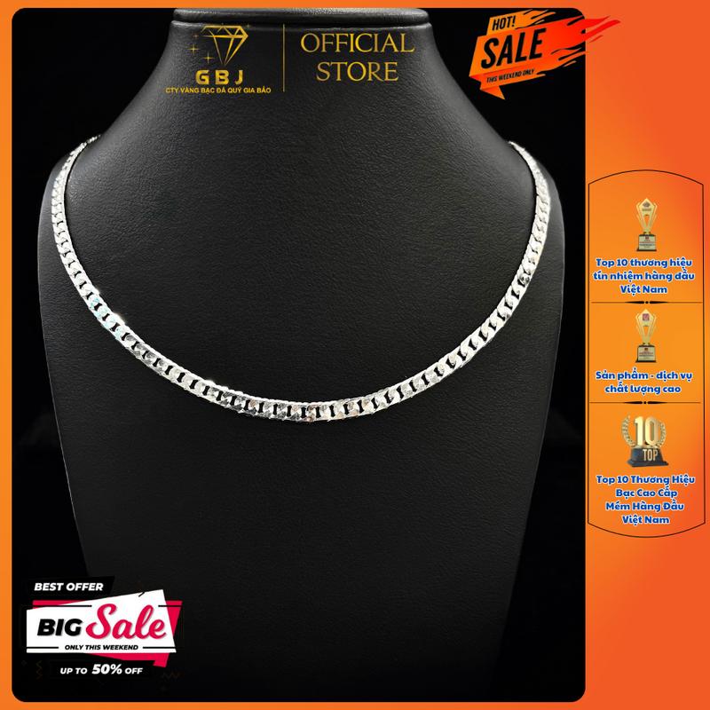 Dây Chuyền Bạc Dây Nhỏ (2c7 4Li 4T4) Dây Lớn (5c 5T1) (KHÔNG XI) Mắc Xích Thời Trang Dành Cho Nam GBJ781