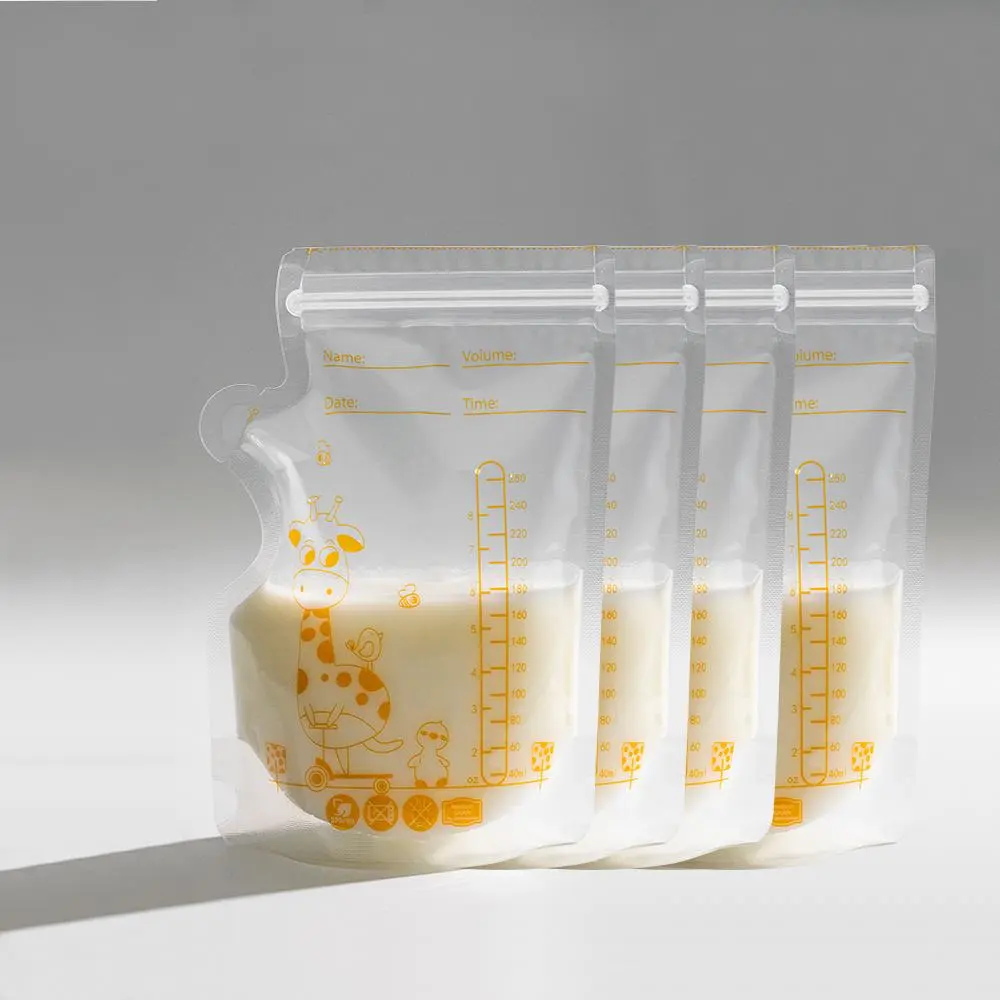 Milk Storage Bag, 30/60/100pcs Leak Proof Milk Storage Bag with Pour Spout, Milk Storage Container for Home Use, Baby Essentials