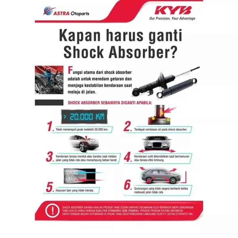 Shockbreaker KYB KAYABA PREMIUM MITSUBISHI COLT T120 ESPASS L300 BELAKANG ORIGINAL 4