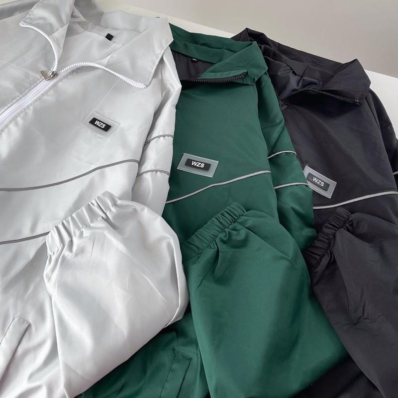 Áo Khoác Dù WZS Jacket Dày Dặn Tag Cao Su Viền Phản Quang Form To Unisex Nam Nữ - Sarah Store 6