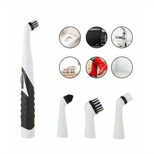 Batteries Required Electric Spin Scrubber, Electric Cleaning Brush with 4 Replaceable Brush Heads, Powerful Cleaning Brush (AA Batteries Not Included)