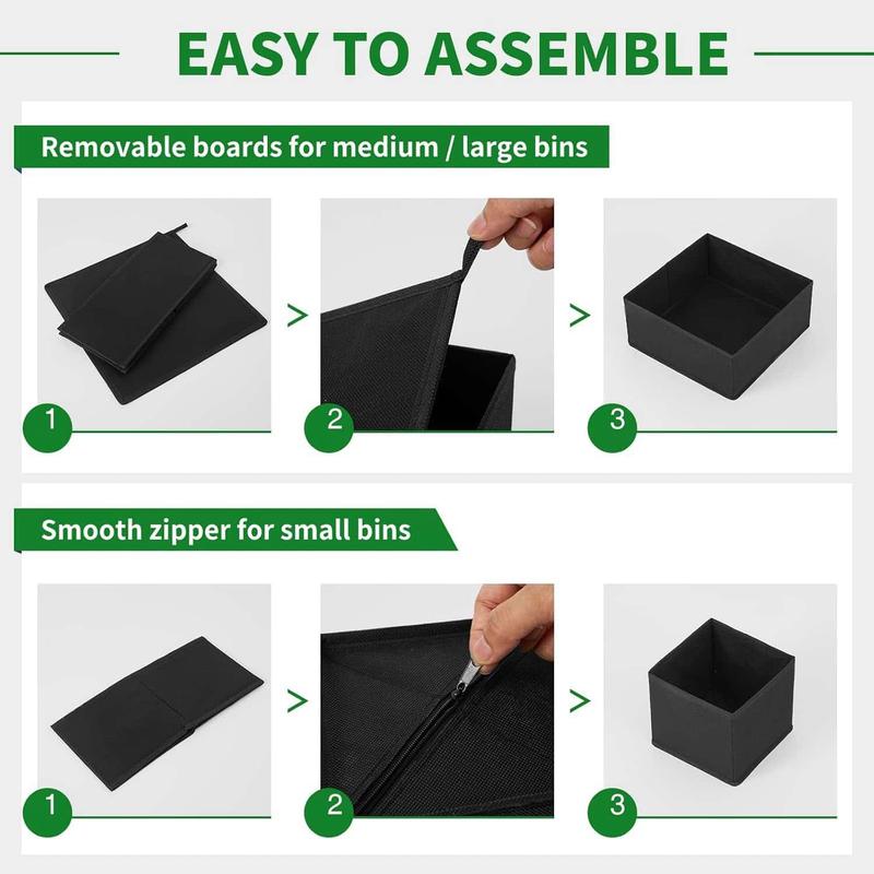 Drawer Organizer, 12pcs/set Foldable Clothes Storage Box, Underwear Storage Box, Socks Storage Box, Home Organizer for Bedroom 6