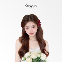Gambar GOOYNN Set Aksesori Rambut Velvet 10 Pcs/Ikat Kepala Kepang/Bando Beludru Berkualitas Tinggi /Jepit Rambut Beludru/Aksesori Modis Wanita - Merah A dari GOOYNN Kab. Tangerang 3 Tokopedia