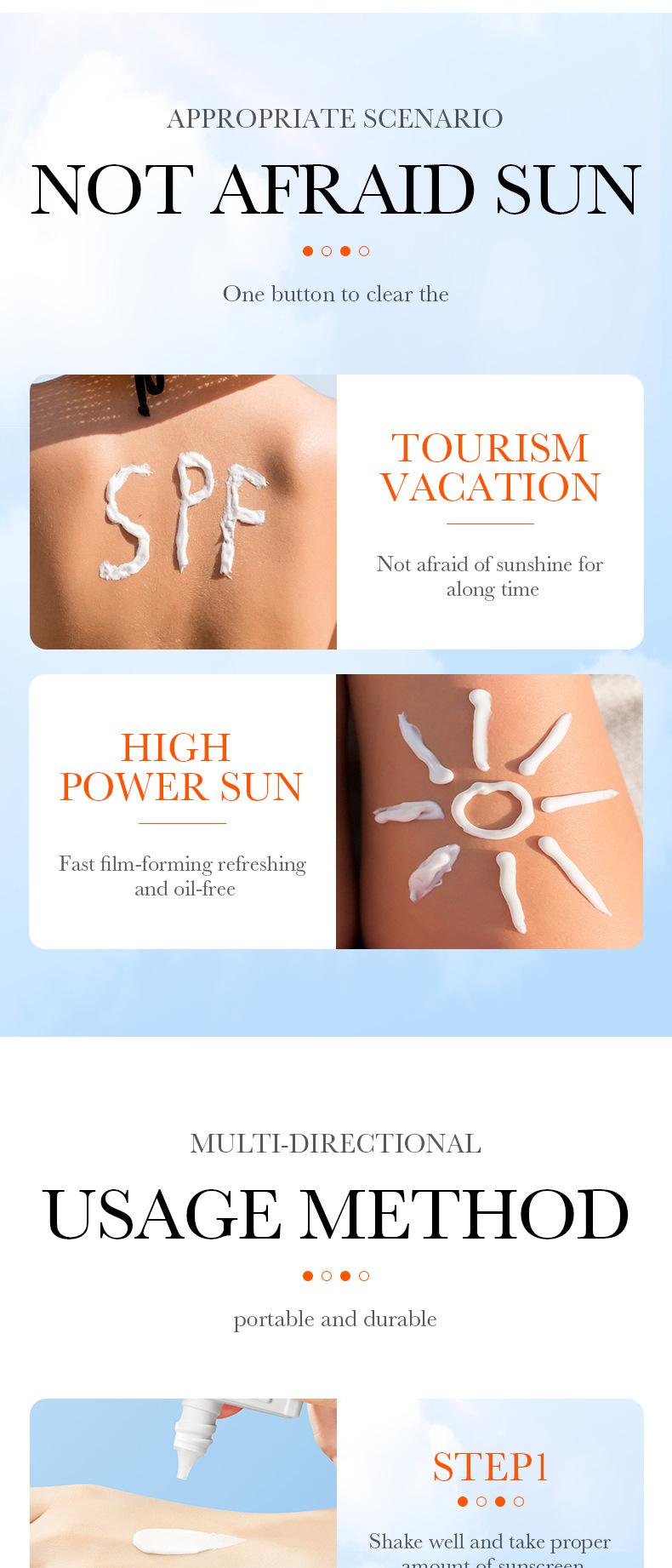 Product Introduction of BIOAOUA Aloe Vera Sunscreen Repair Lotion Isolating Cream Refreshing Sunscreen UV Protection Refreshing Non-greasy Body Care Comfort Cosmetic 7